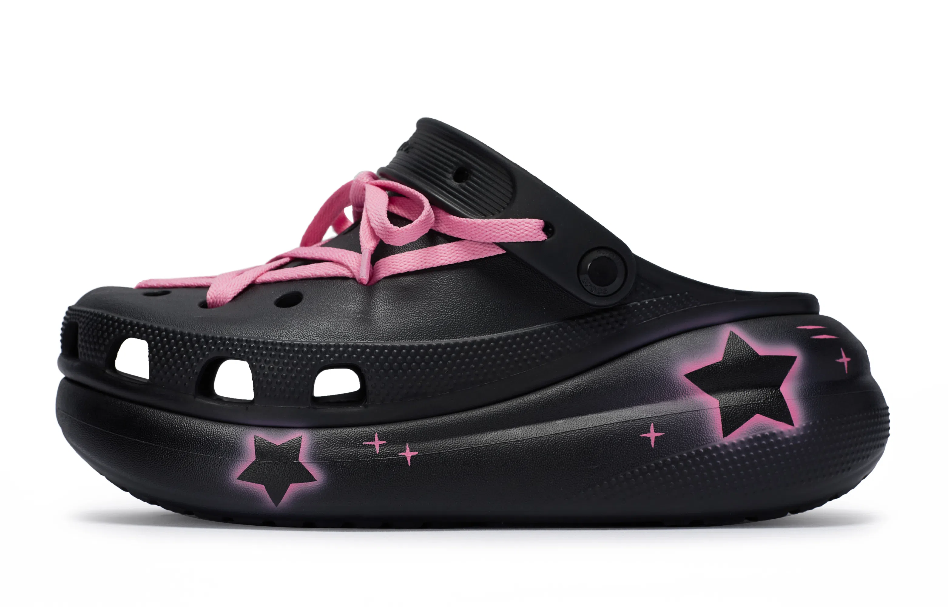 Crocs Classic Clog Neon Star Black Pink