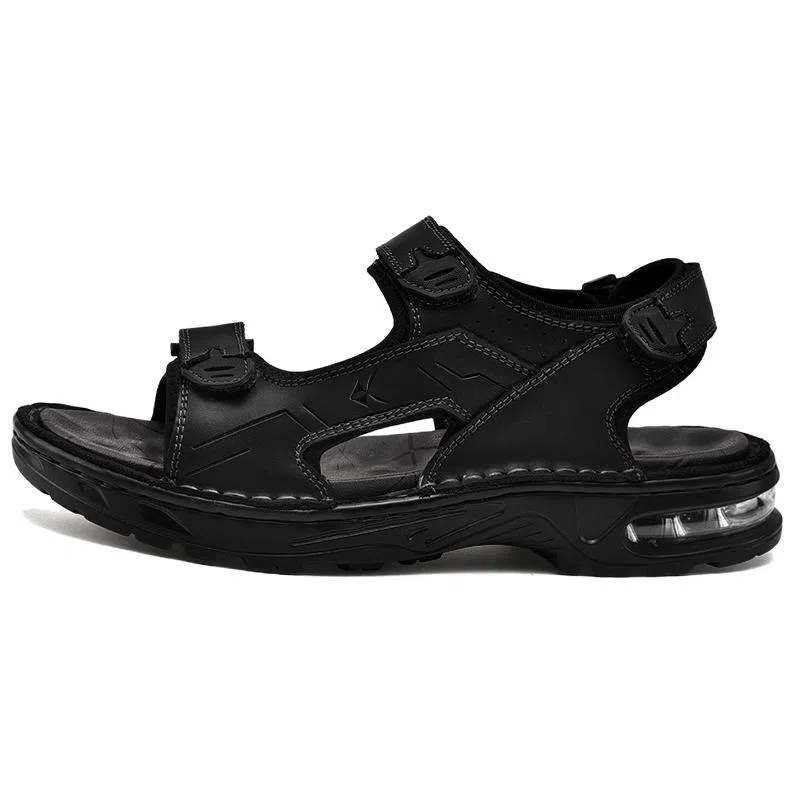 赞斯特 头层牛皮 轻奢品牌男士休闲鞋外穿 沙滩凉鞋 男款