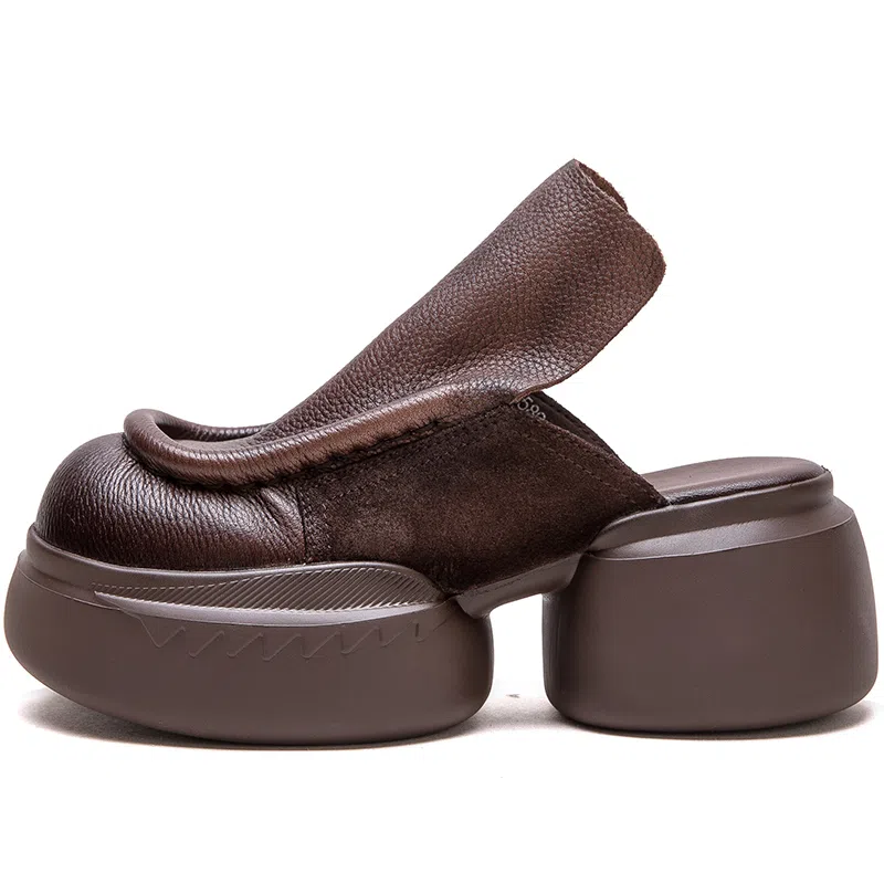 杰骤 厚底外穿  时尚潮流包头拖鞋 女