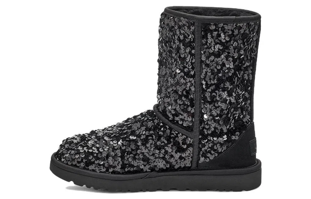 UGG Classic Short Sequin Black