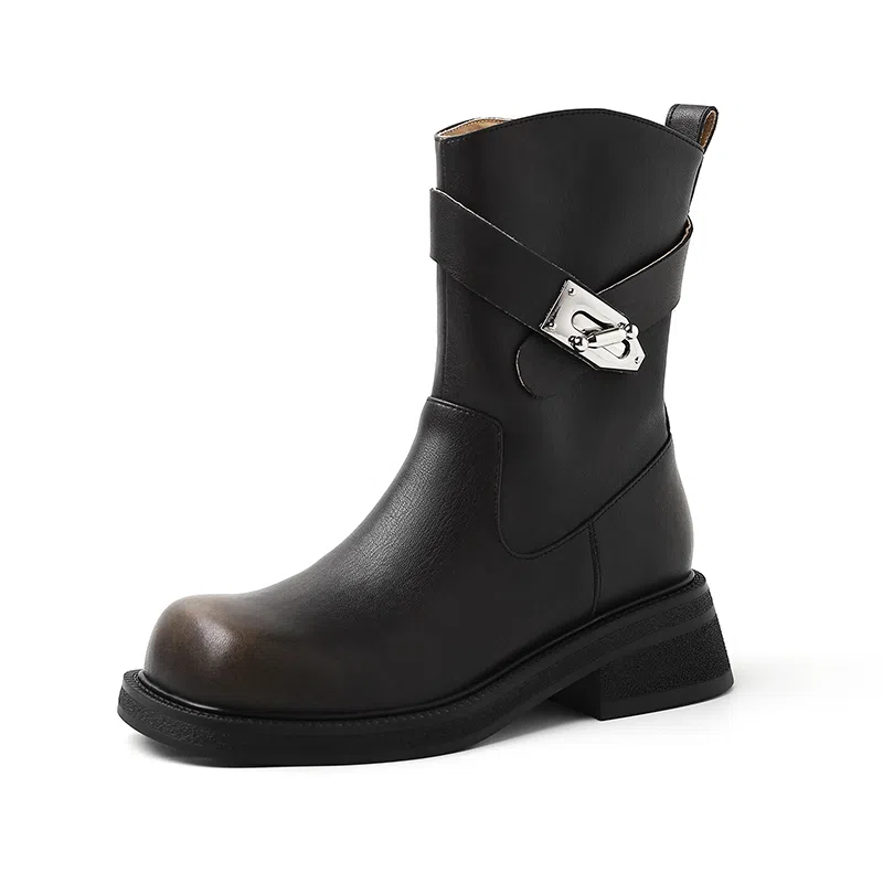 牛皮 时尚百搭舒适 短靴 女款