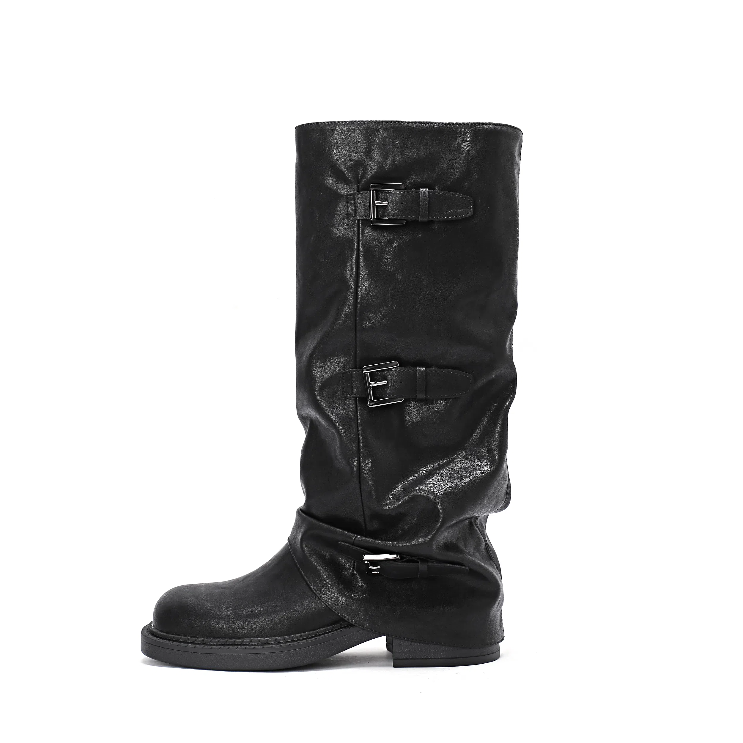 PVAJ Cool Girl Chunky Mid-Calf Boots