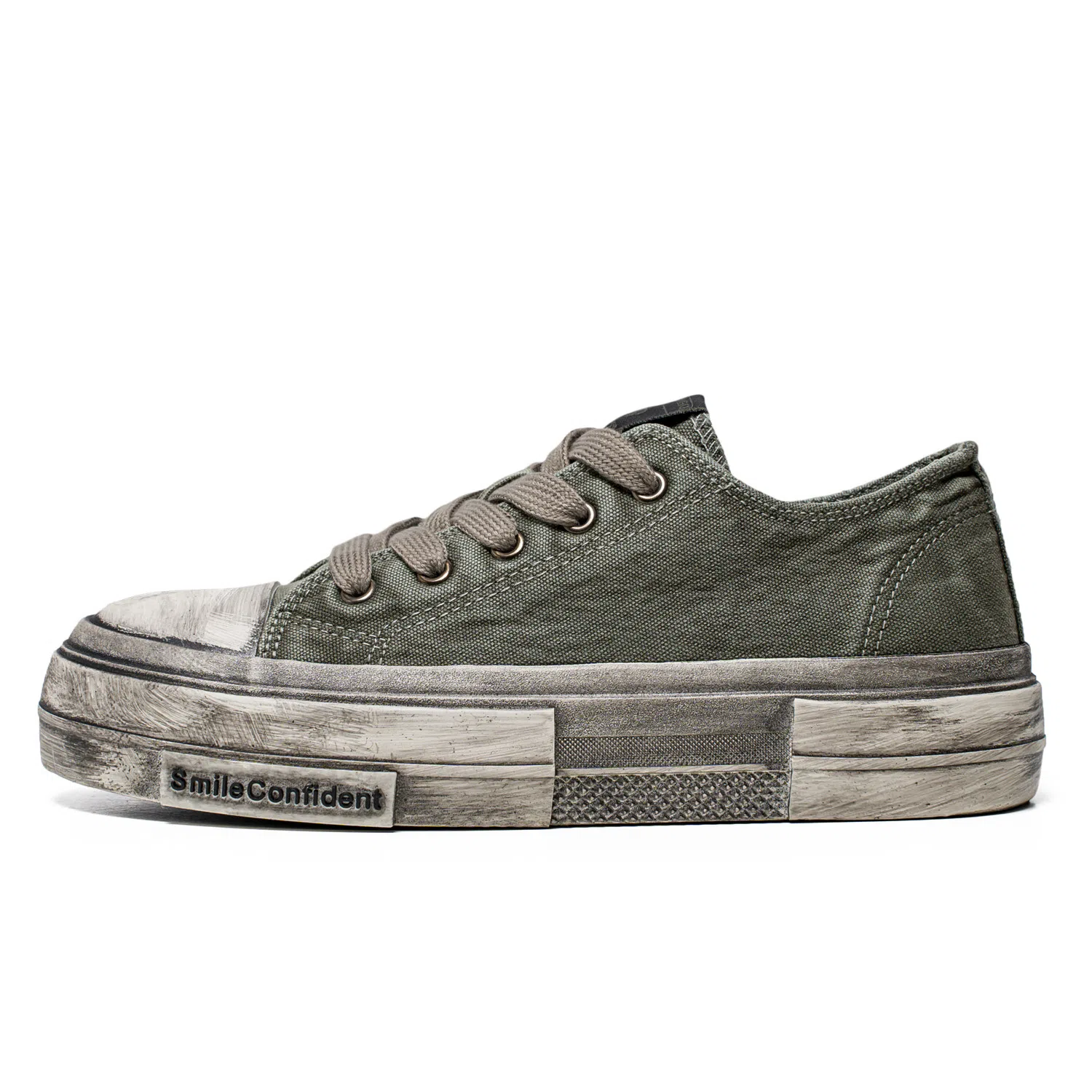 Mengsai Low Canvas Green
