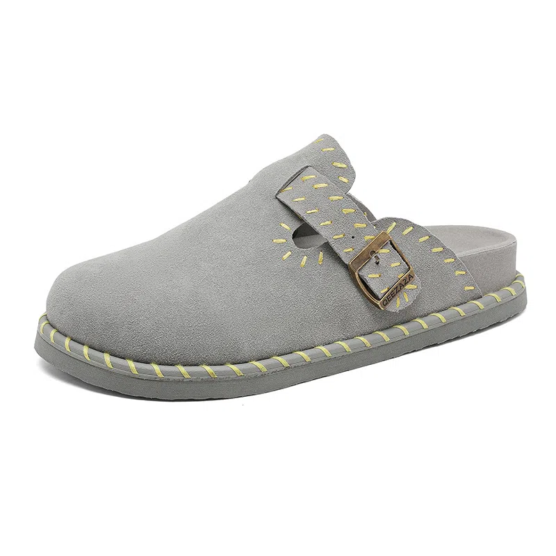 年走索 经典高级感潮流 橡胶底 防滑包头拖鞋 男女同款