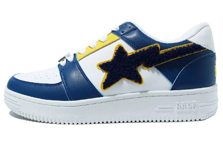 A BATHING APE STA Low Blue White