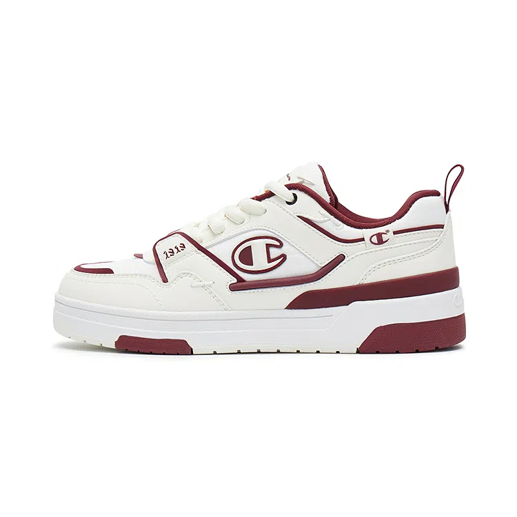Champion Trainer Skate V1 Milk White/Student Red