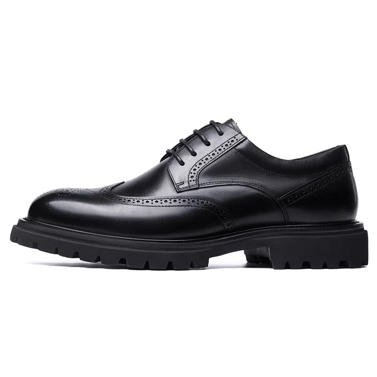 LAORENTOU Business Leather Shoes 3.5cm