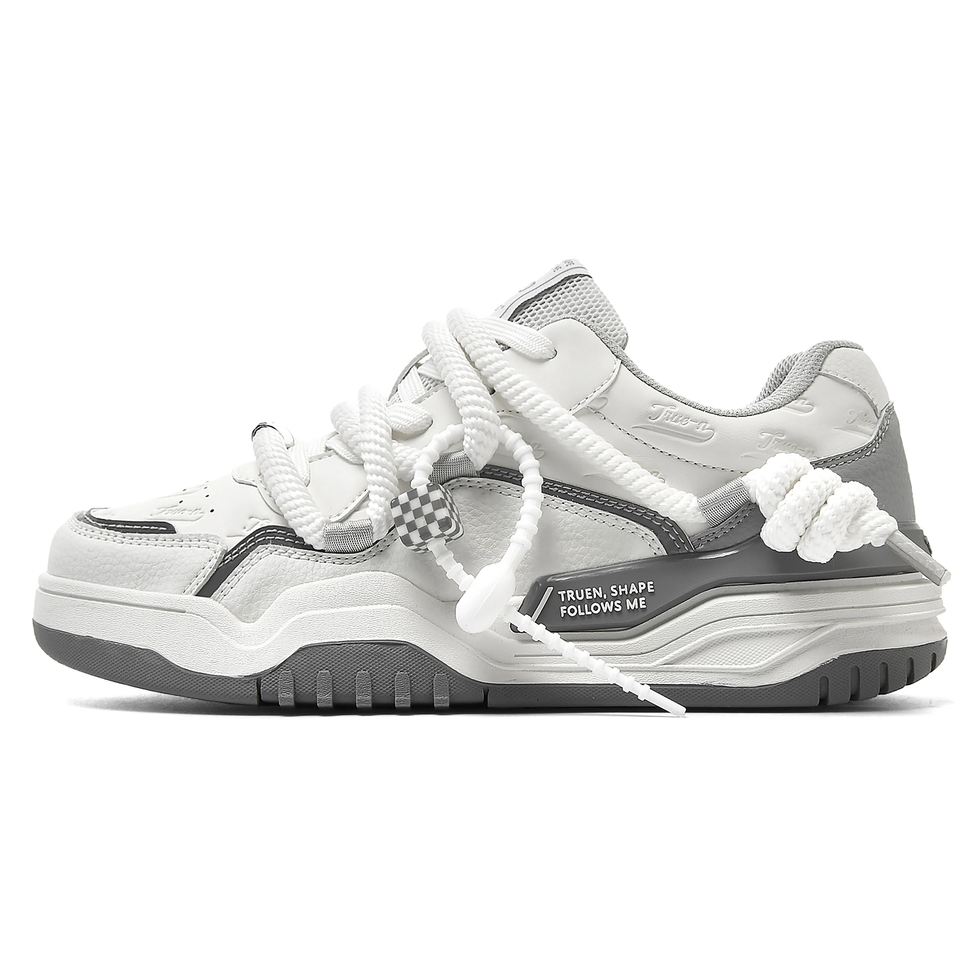 TRUEN Classic Low Sneakers White Grey