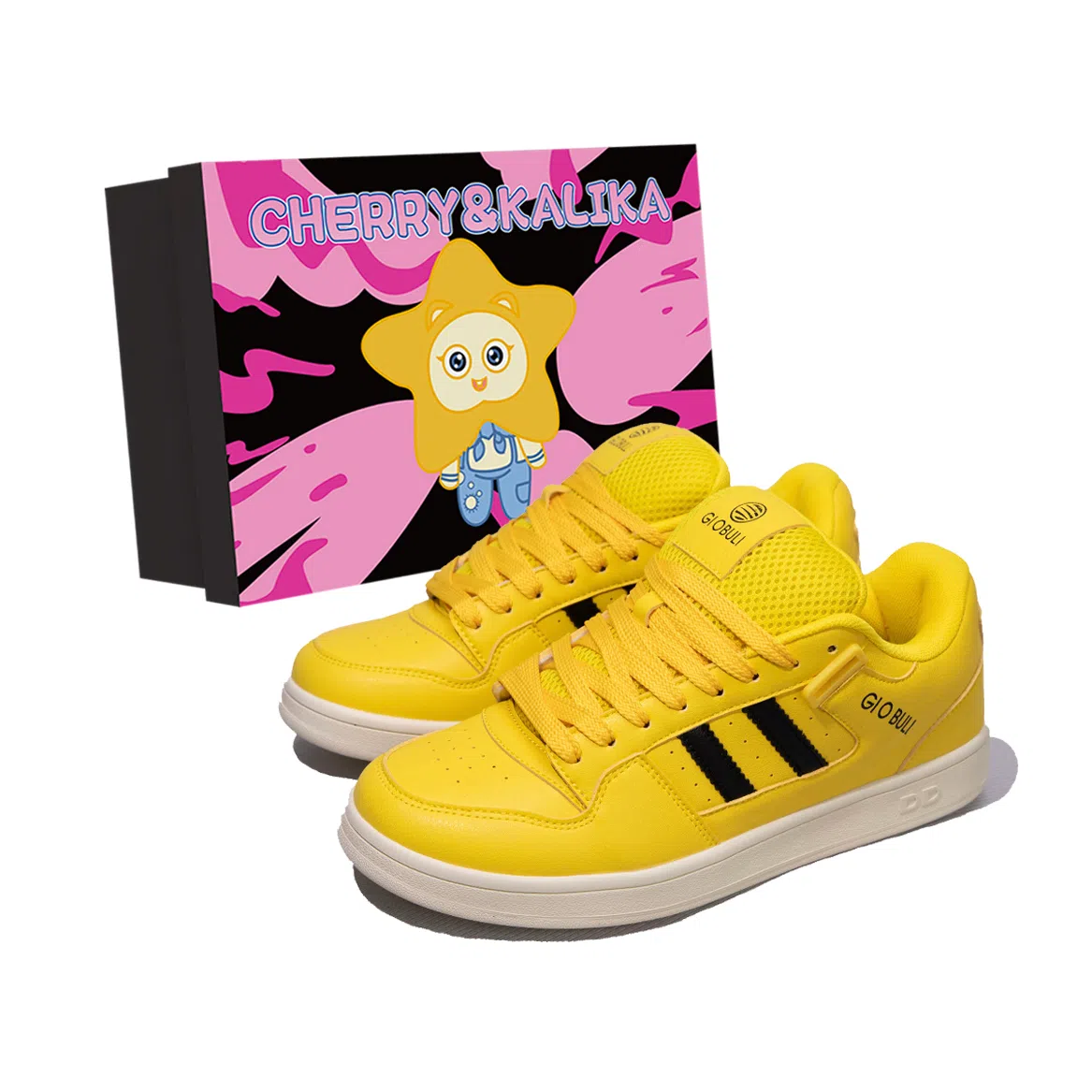 CHERRY&KALIKA Vintage Sneakers Electric Yellow