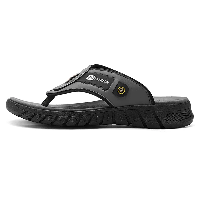 潮泽 休闲百搭 车缝线 防滑速干人字拖鞋 男款