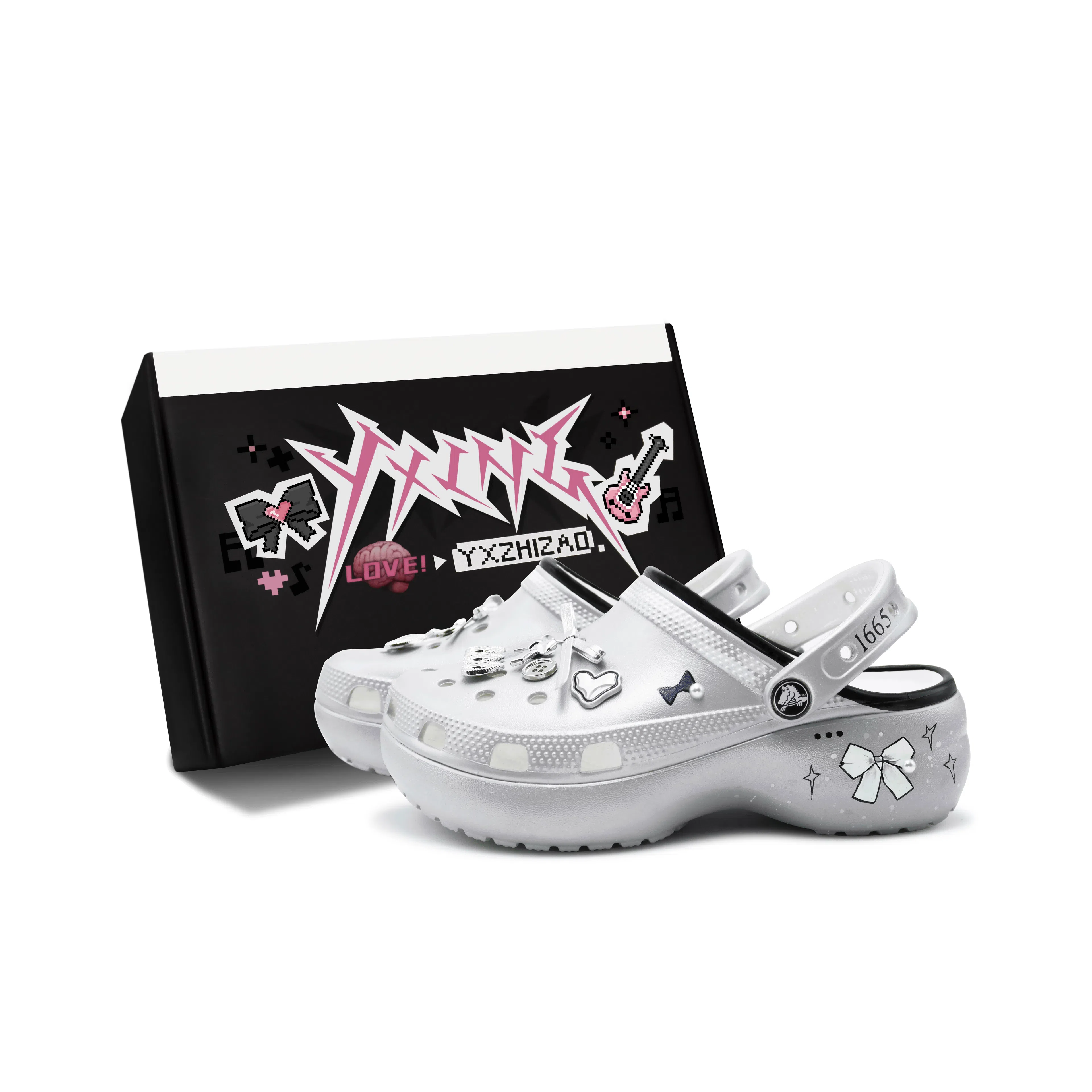 Crocs Classic Clog Ballet Silver