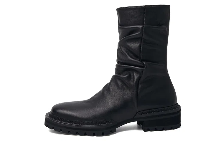 STOOSHE Ruched Series Ankle Boots