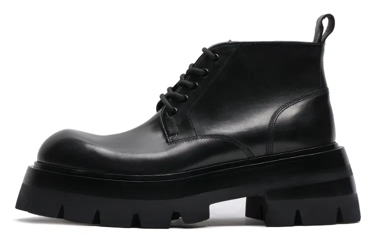 Viplander Thick Sole Martin Boots 8cm Black