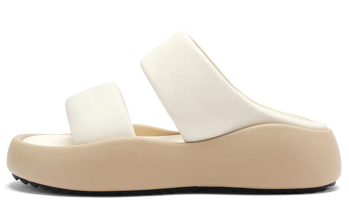 C°BANNER PU Slide Sandals Beige