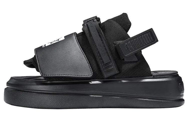 NORVINCY Platform Sport Sandals Black