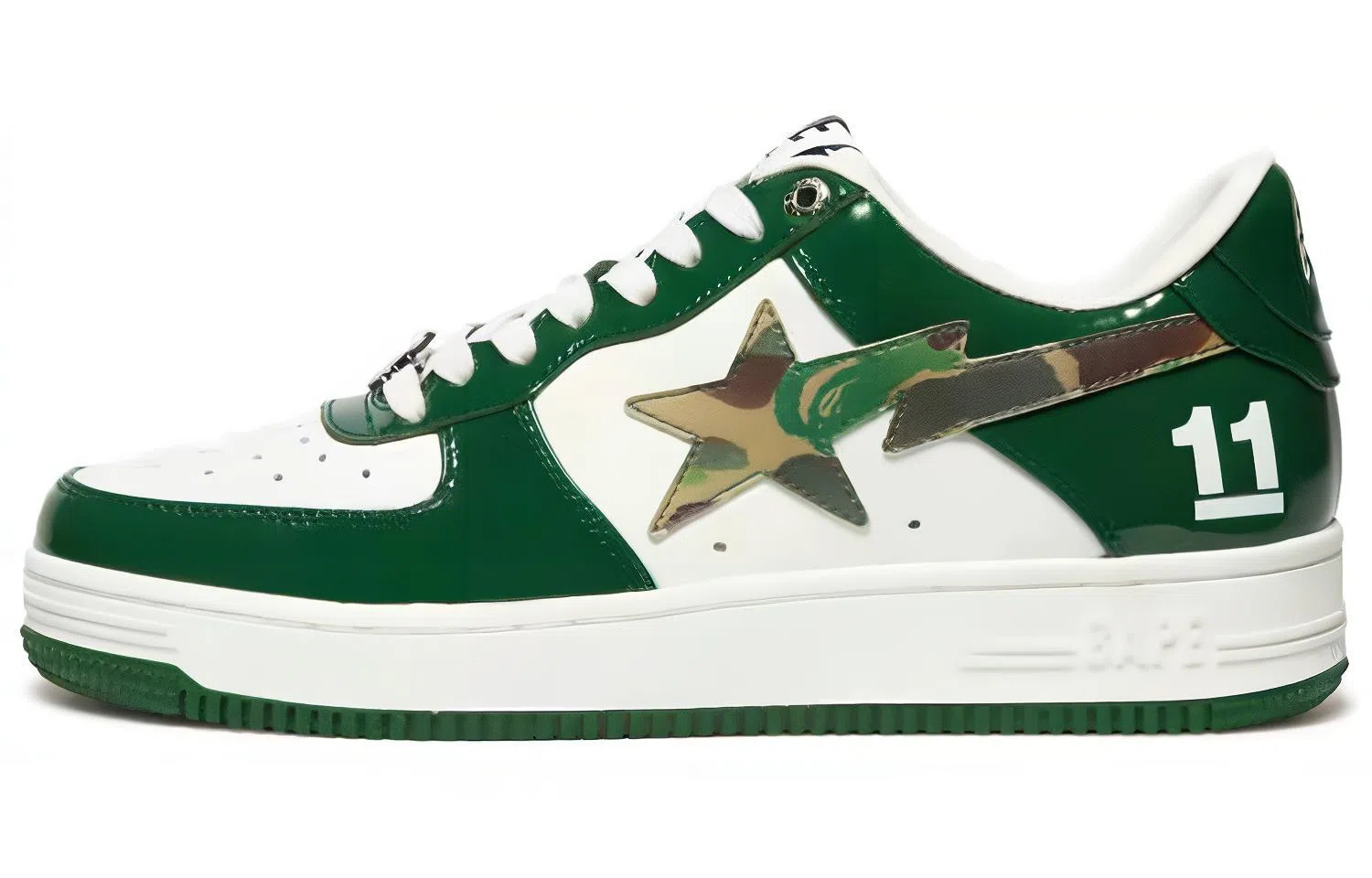 A BATHING APE STA White Green