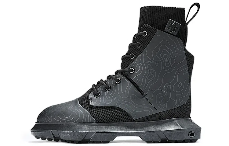 NORVINCY High-Top Combat Boots Black
