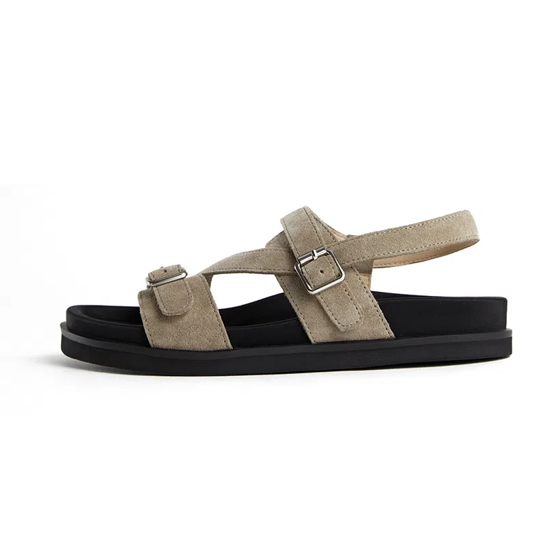 marie claire Basil Khaki Sandals