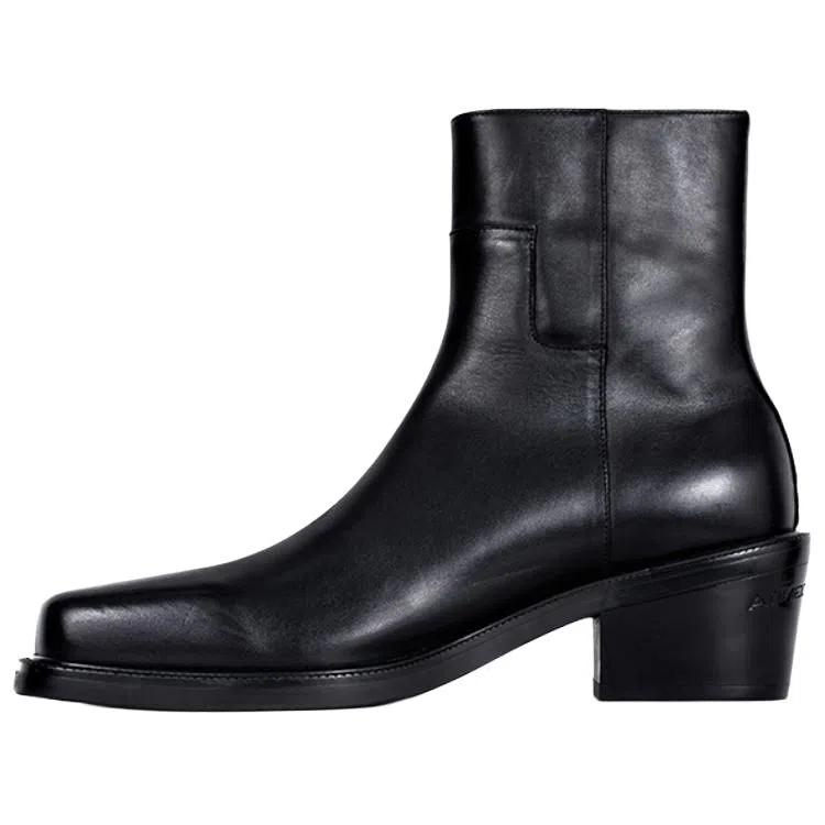 Terra Incognita Square Toe Boots Black
