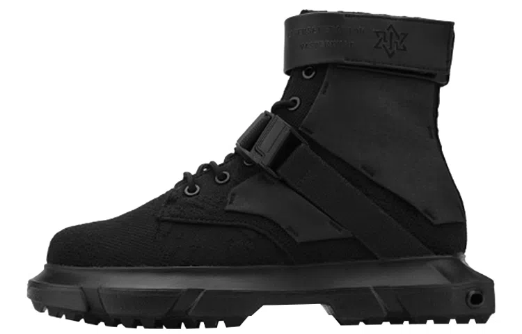 NORVINCY Classic Knit Martin Boots Black