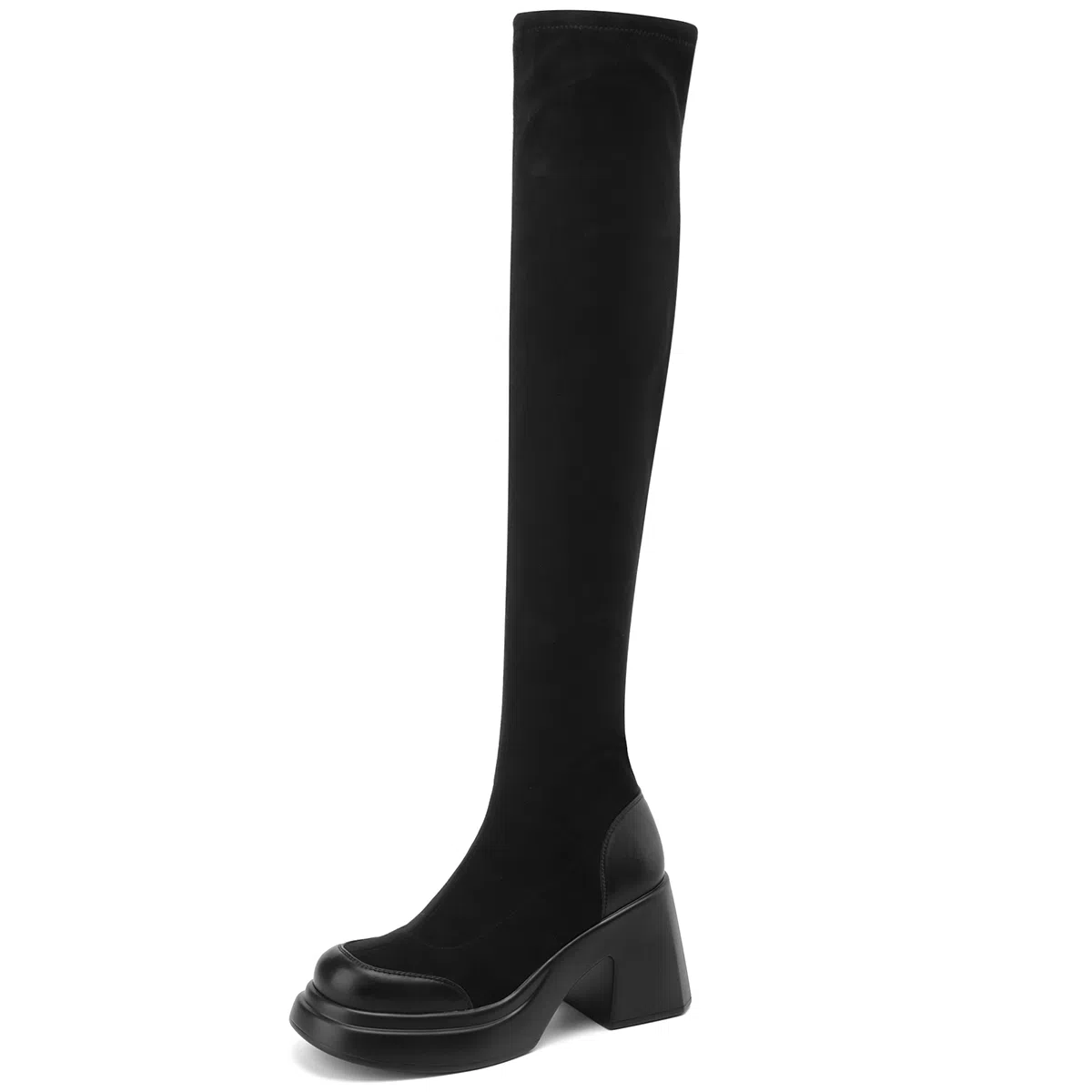 D:FUSE Scandinavia Black Over-the-Knee Boots