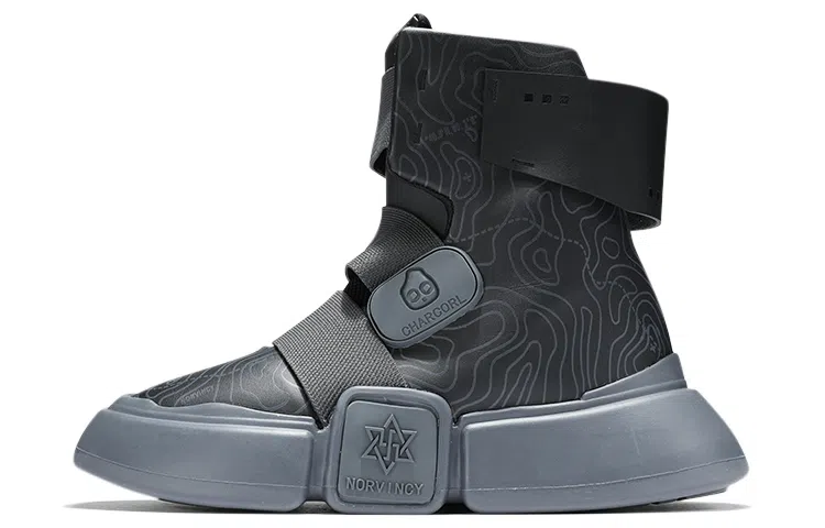 NORVINCY High-Top Sneakers Dark Grey