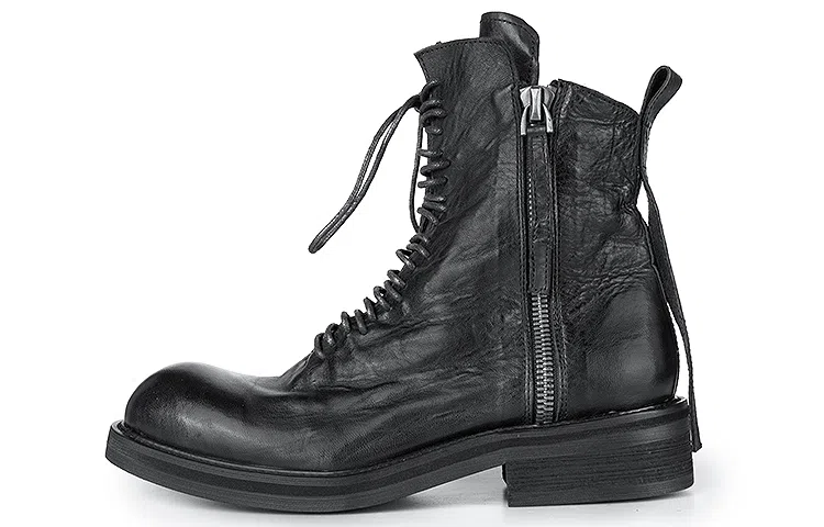 Huànxiàngzhě Original Design High-Top Leather Boots