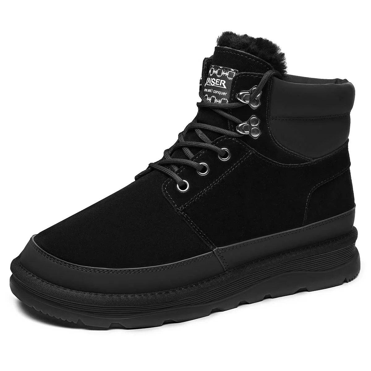 KAISER Thick Sole Snow Boots Black
