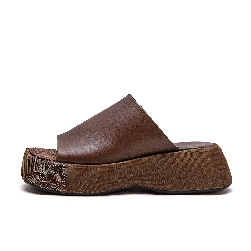 Jiezhou Retro Embroidered Slides