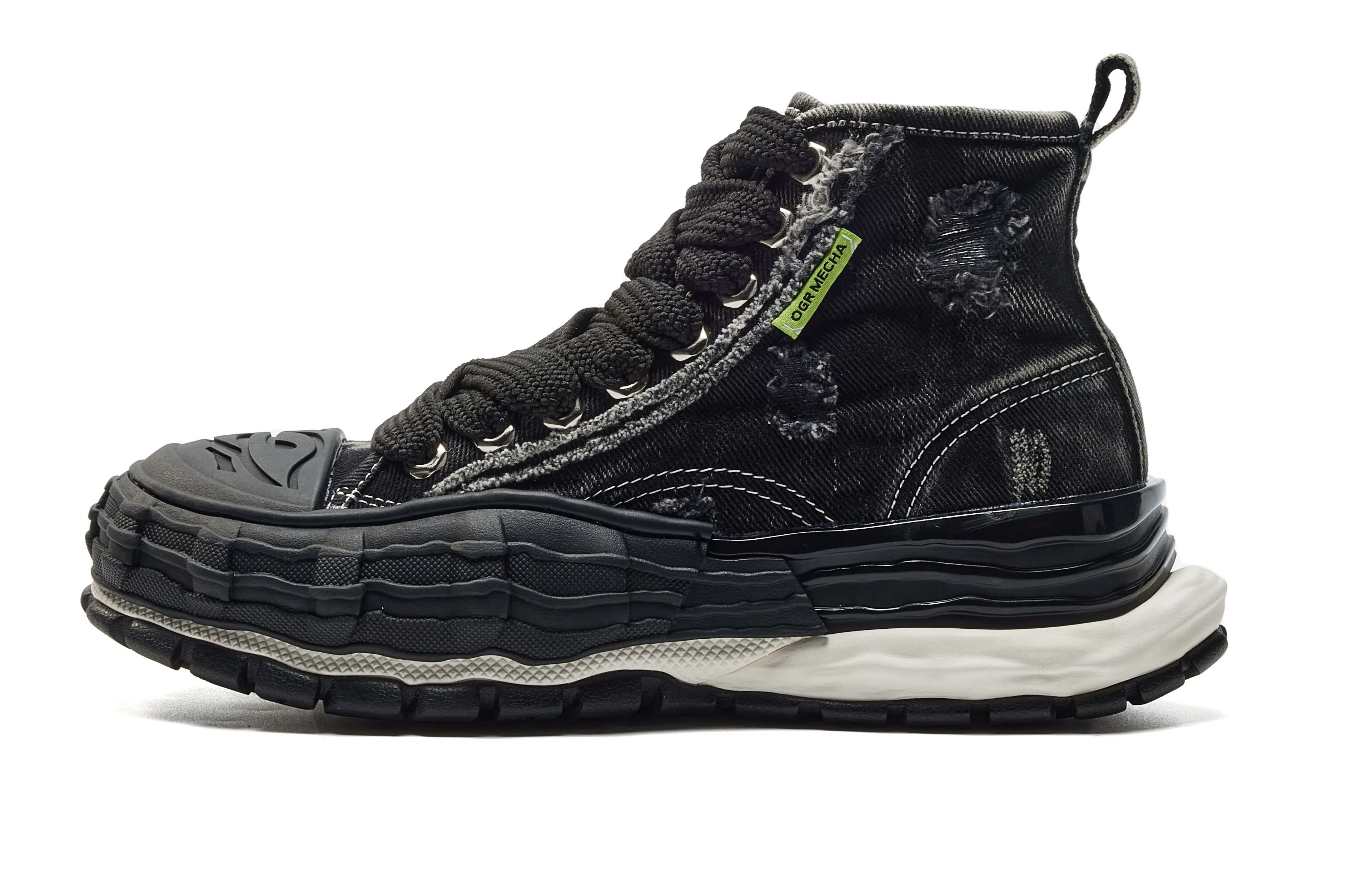 OGR High Top Canvas Sneakers Black