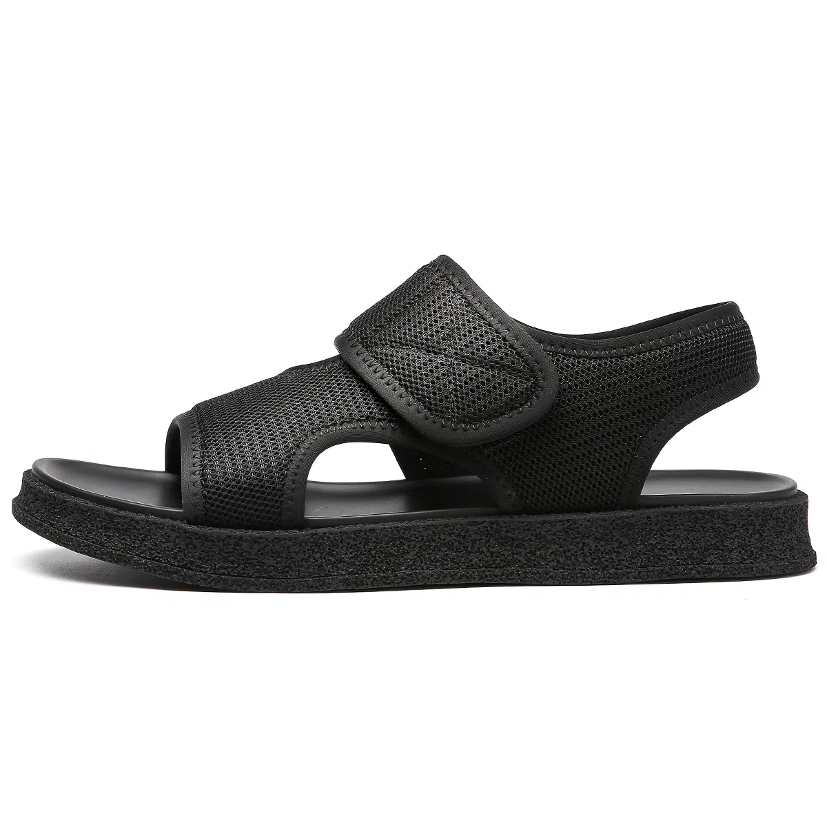 法派 织物 简约透气运动 沙滩凉鞋 男款 黑色