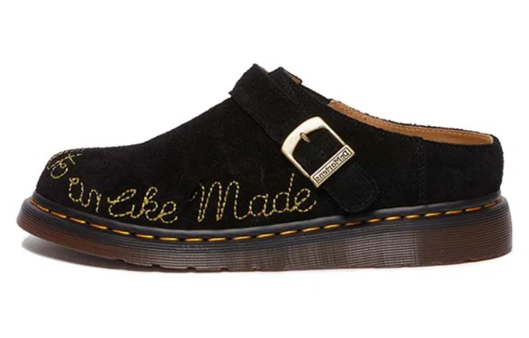 Dr. Martens Suede Clogs Black