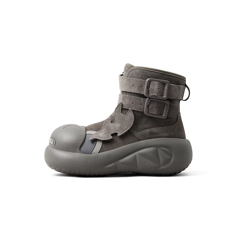 CHIKOKU Short Boots Charcoal Grey