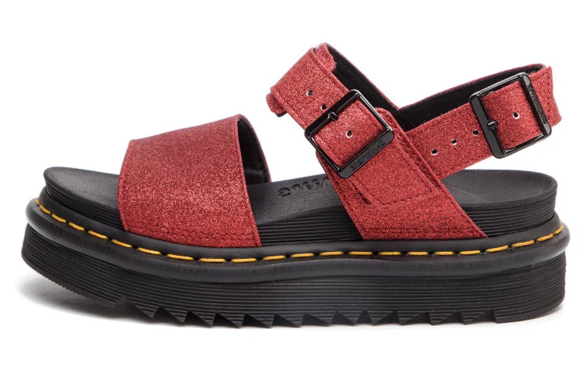 Dr. Martens Platform Sandals Red