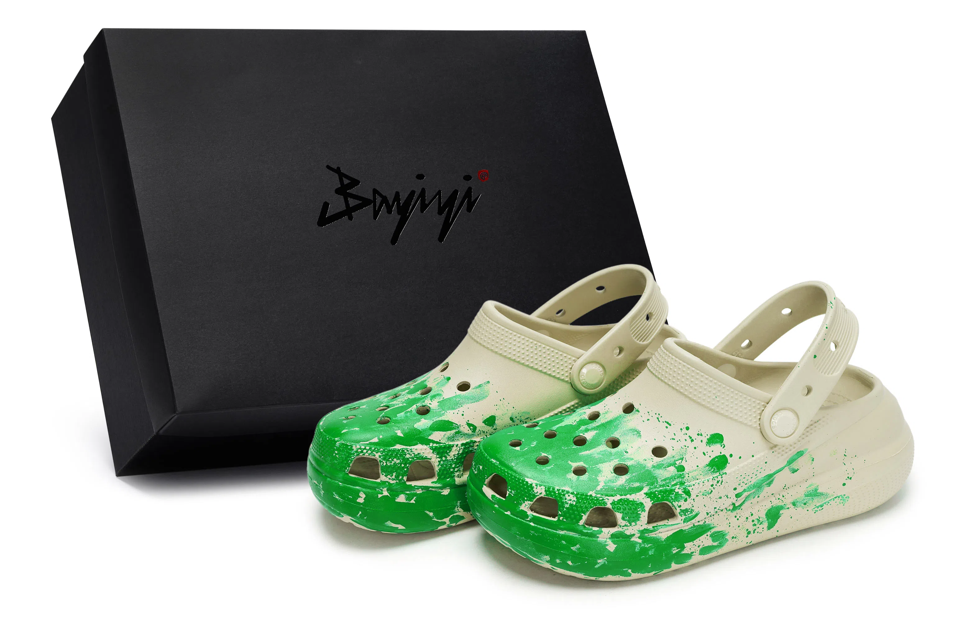 Crocs Crush Clog Bone White Green