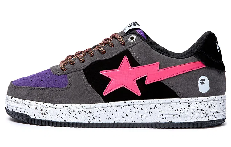 Bape STA Low Grey Pink