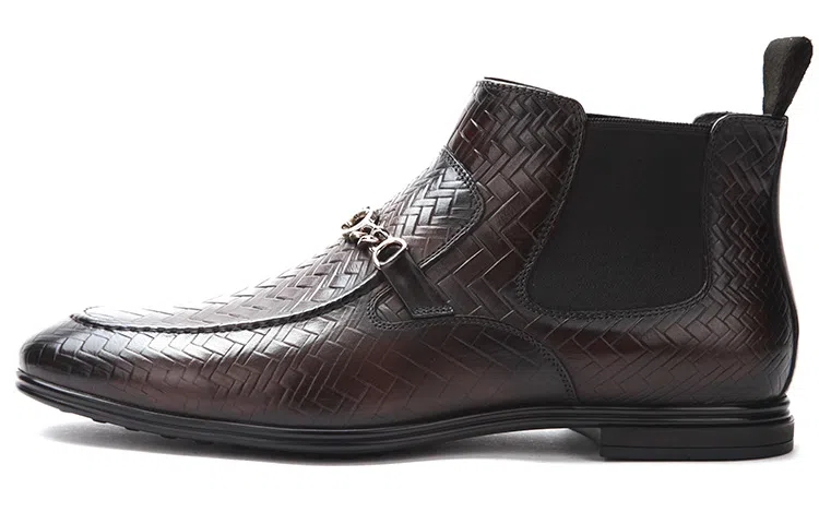 Satchi Chelsea Boots Coffee