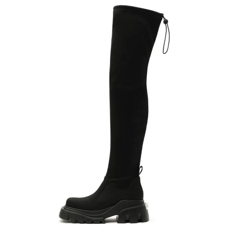 Daphne Lab Over-the-Knee Boots Black