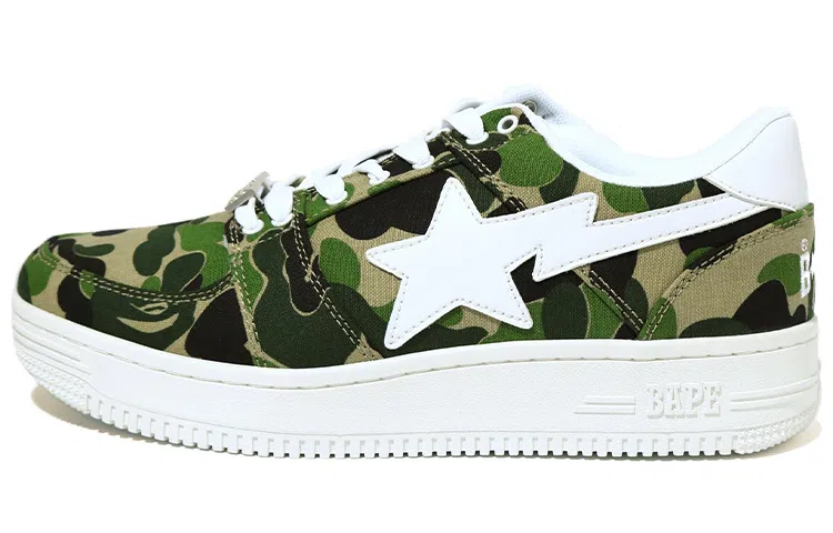 A BATHING APE STA Low Green Camo