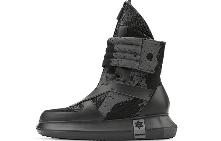 NORVINCY Flyknit Patchwork Martin Boots