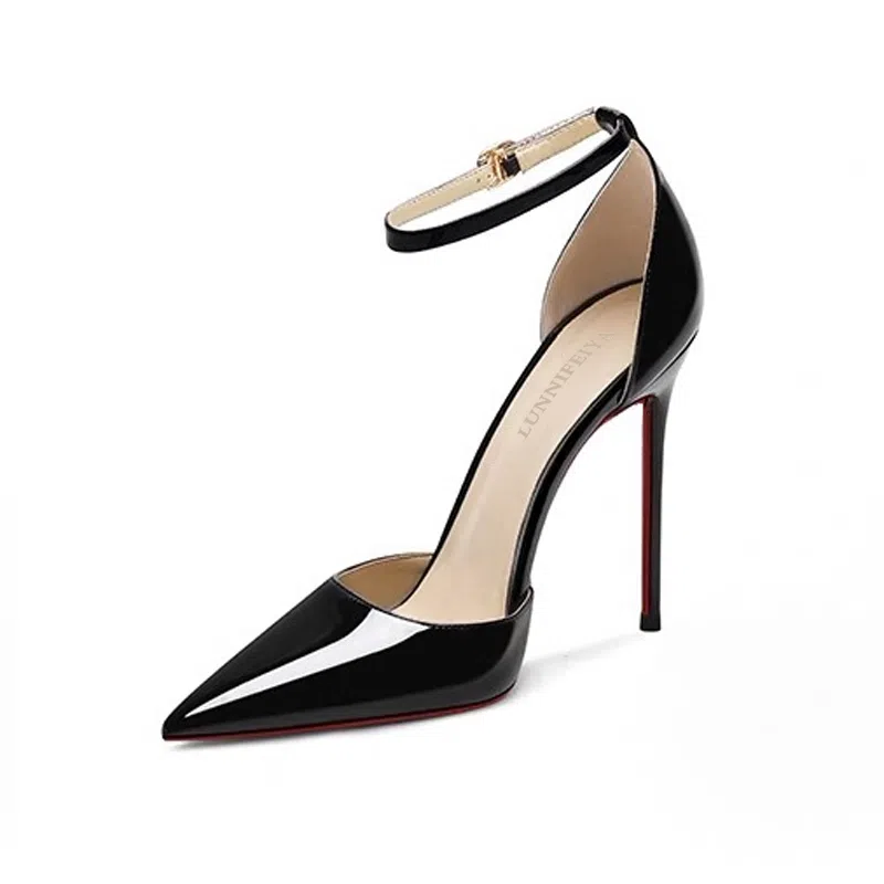 LUNNIFEIYA PU High Heel Black