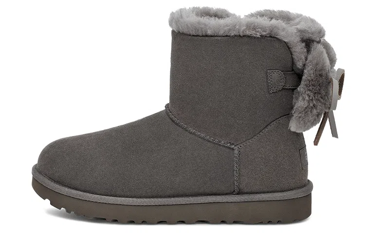 UGG Classic Double Bow Mini Charcoal