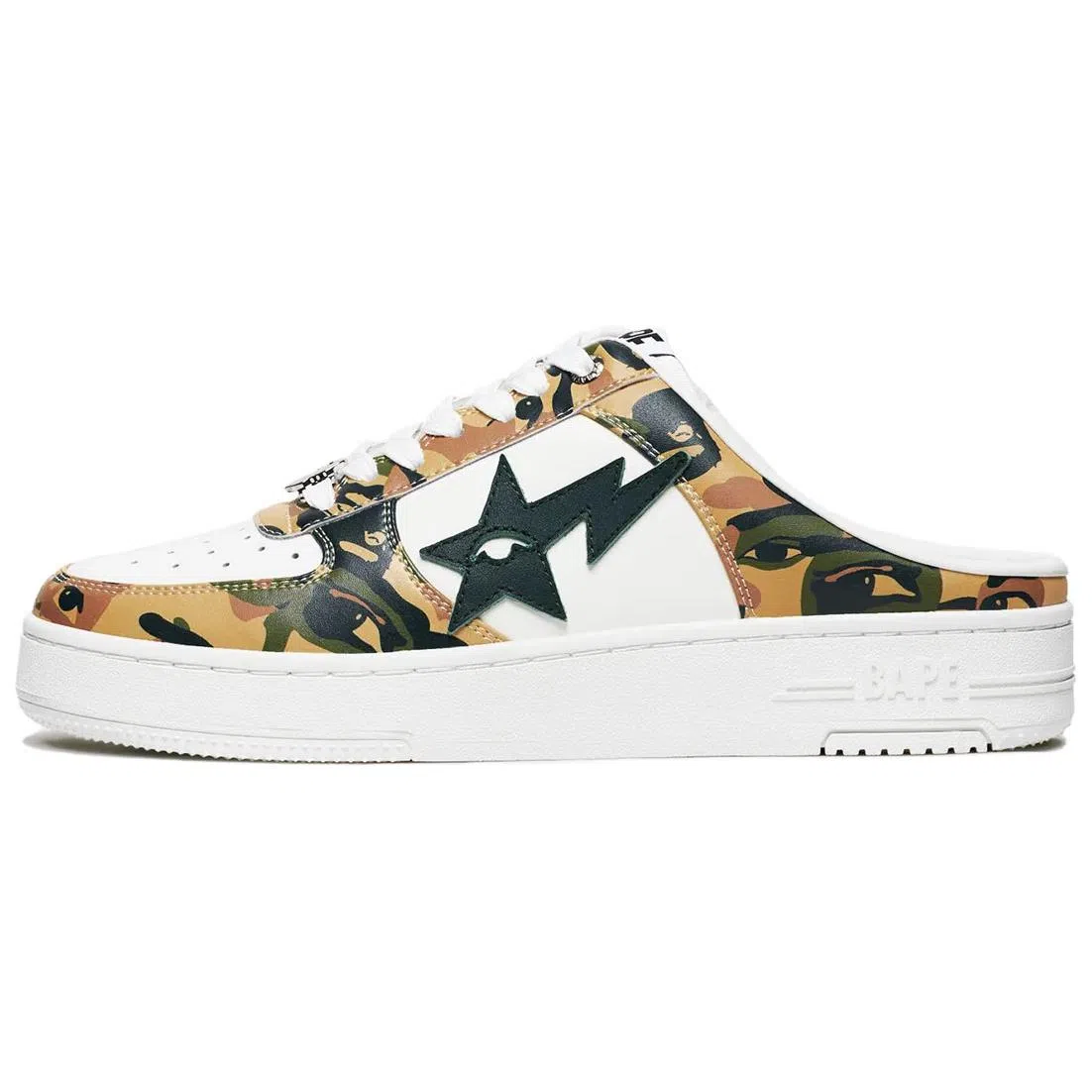 KidSuper x A BATHING APE Bapesta White Green