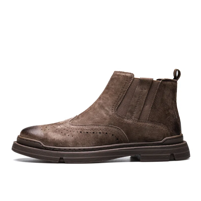 Yili Captain Chelsea Boots Brown
