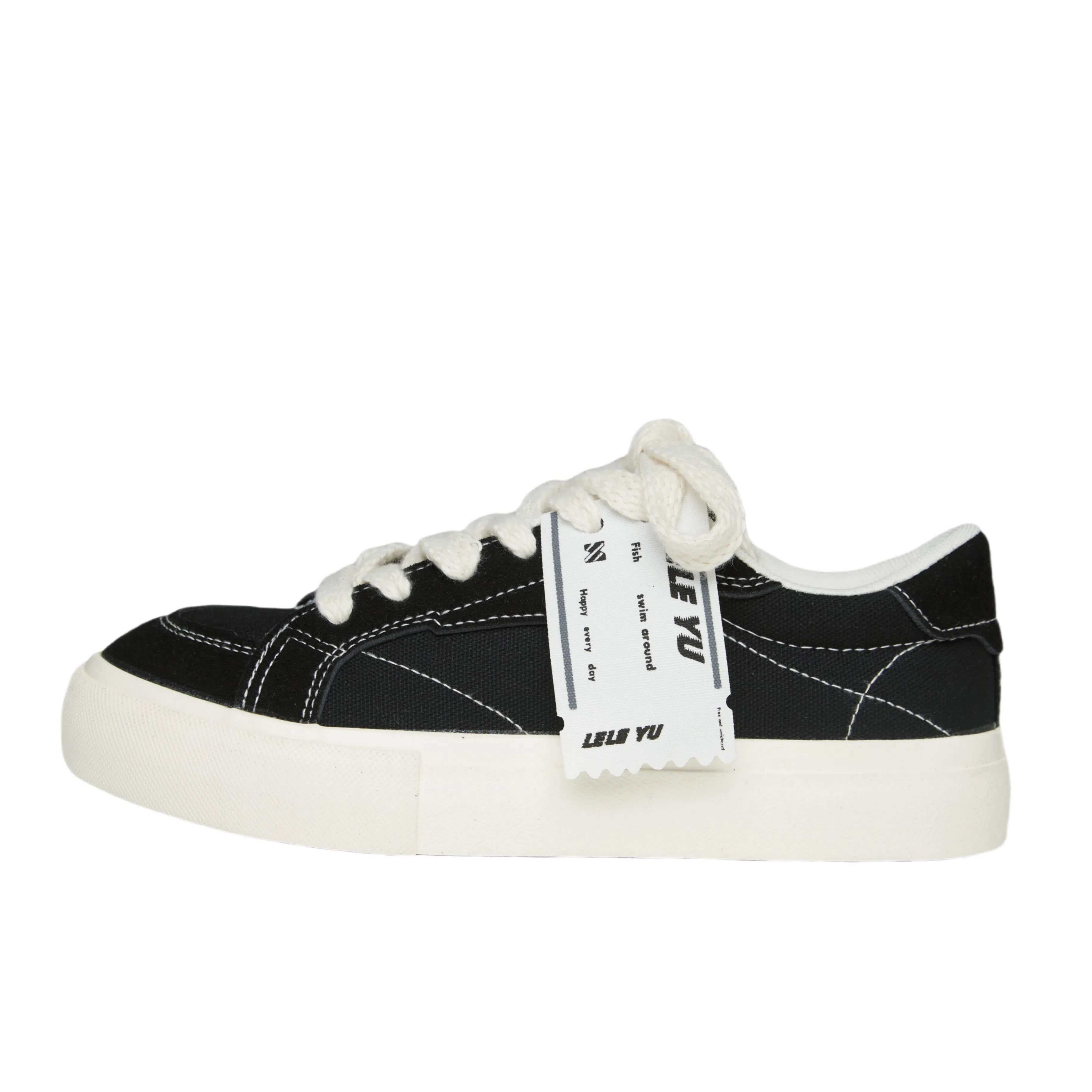 乐乐鱼 小众百搭休闲复古经典韩版 包裹性耐磨轻便 低帮 板鞋 男女同款