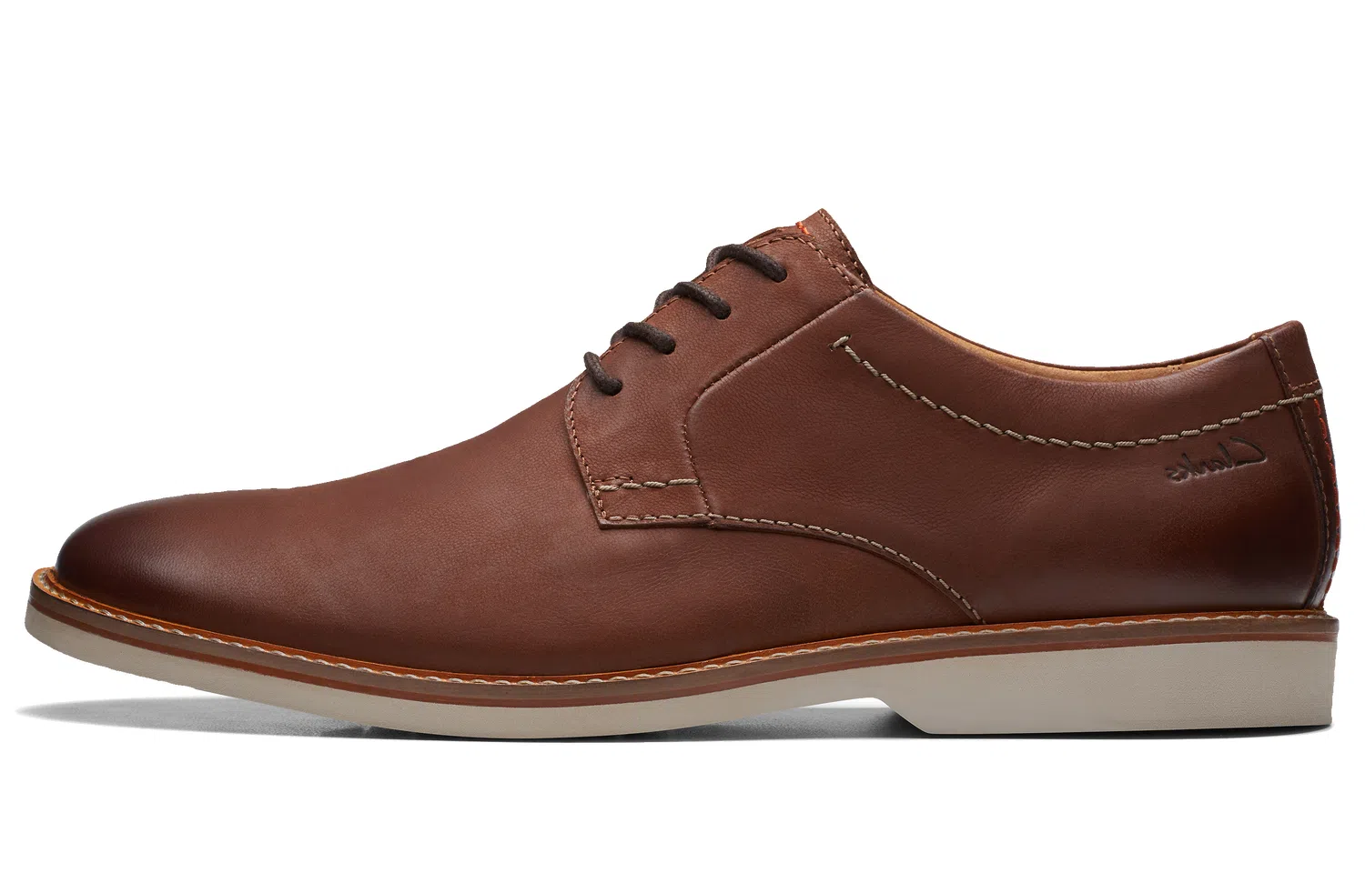 Clarks Casual Leather Shoes Brown