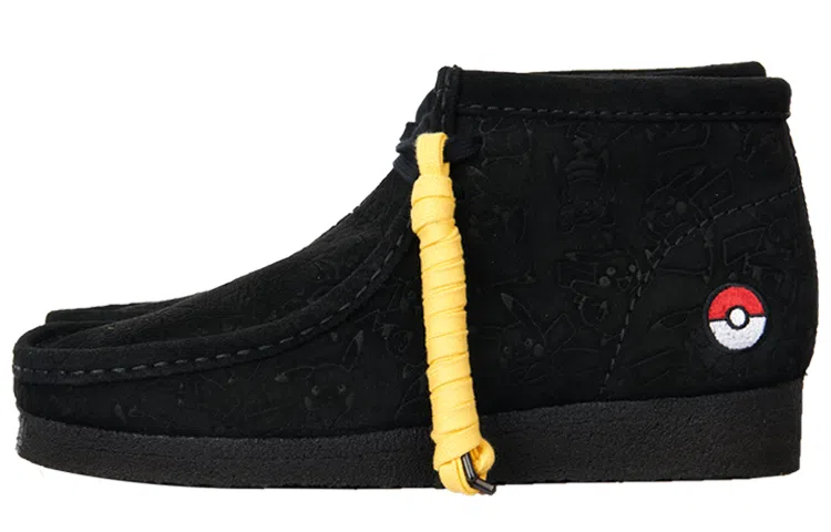 Clarks x Pokemon Suede Casual Shoes Black