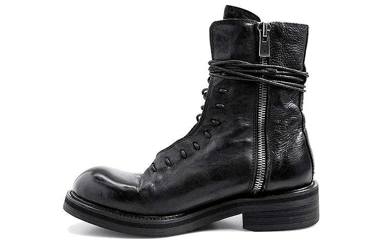 Huanzhe High Top Leather Boots