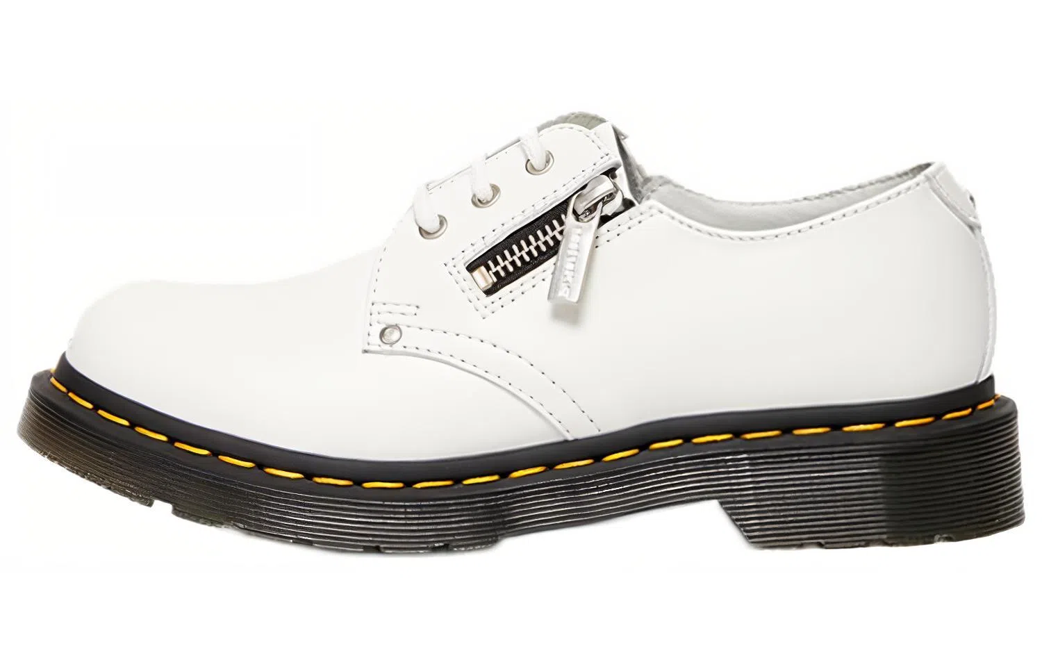 Dr. Martens 1461 Twin Zip White
