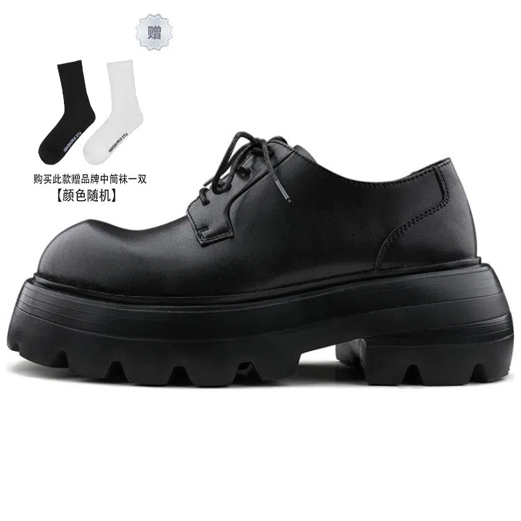 HANQIAORIJI Black Blood Series Platform Derby Shoes